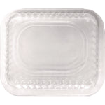 Plastic Dome Lids, Fits 1 lb Oblong Pan, Clear, 1,000/Carton