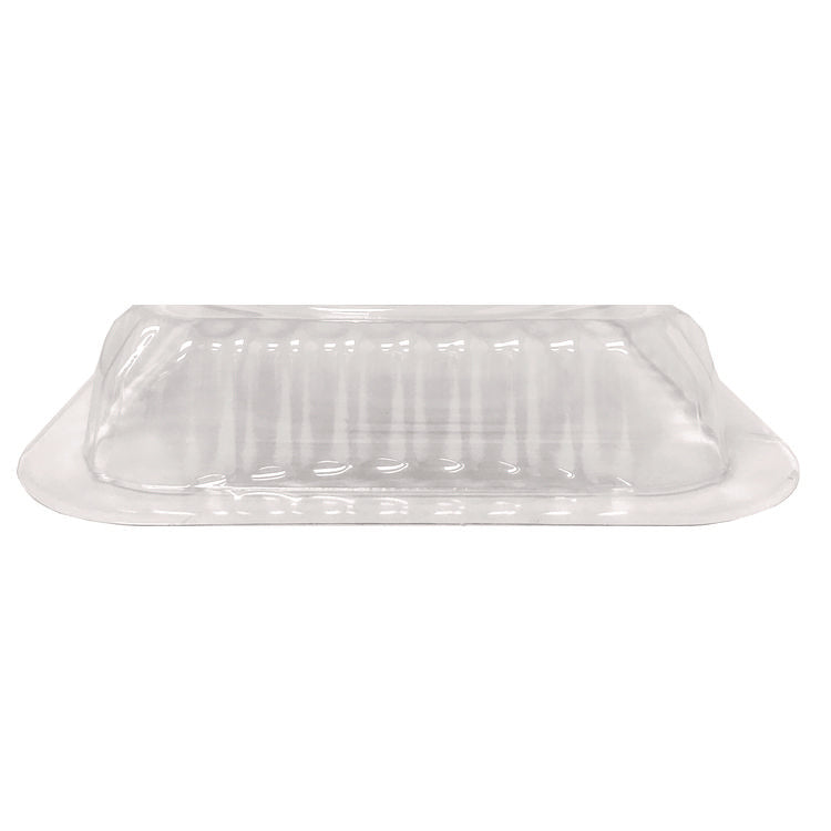 Plastic Dome Lids, Fits 1 lb Oblong Pan, Clear, 1,000/Carton