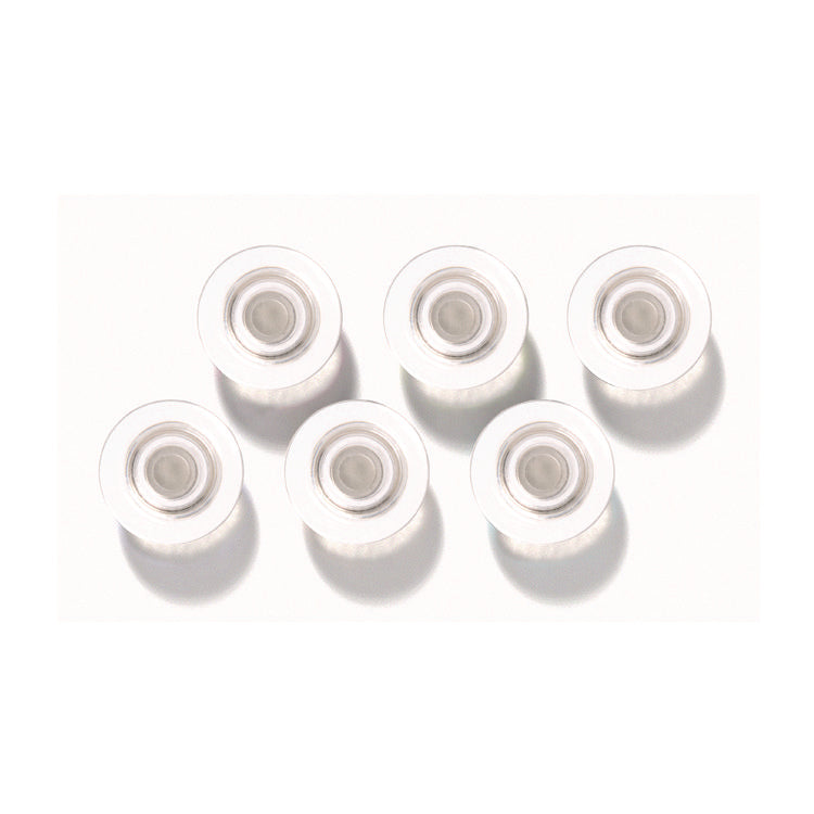 Glass Magnets, Circles, Large, 0.45" Diameter, Clear, 6/Pack