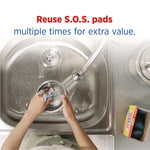 Steel Wool Soap Pad, Steel, 4/box, 24 Boxes/carton