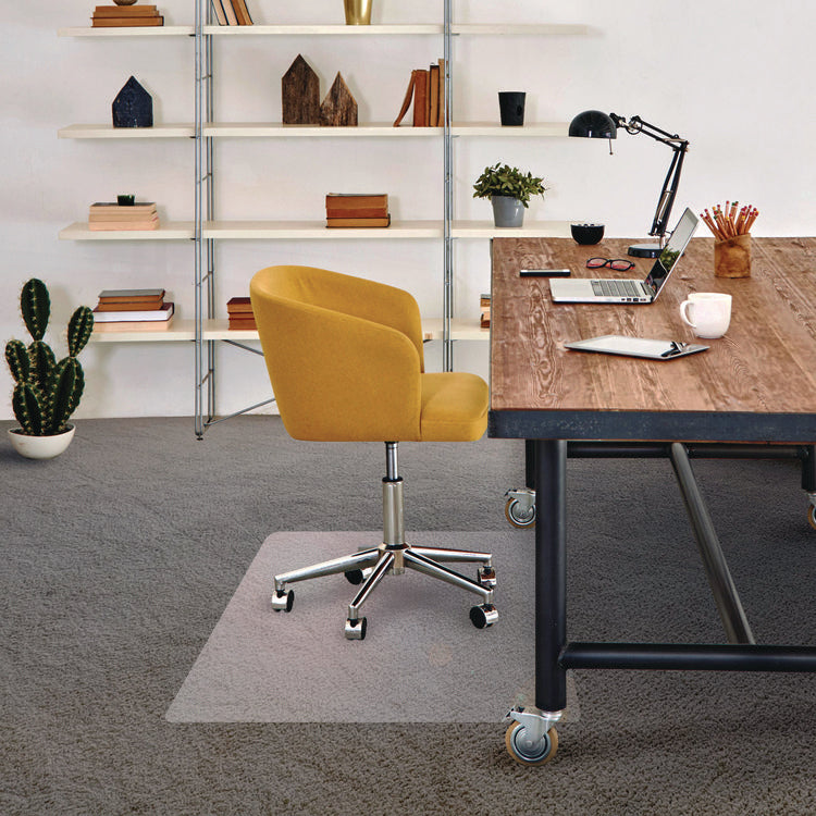 Cleartex Advantagemat Phthalate Free PVC Chair Mat for Low Pile Carpets, 45" w x 53" l, Clear