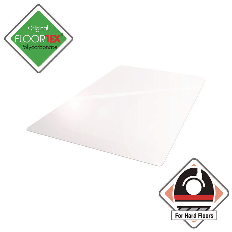 Cleartex Ultimat Polycarbonate Chair Mat for Hard Floors, 48" w x 60" l, Clear