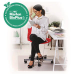 Ecotex Marlon BioPlus Rectangular Polycarbonate Chair Mat for Hard Floors, Rectangular, 35" w x 47" l, Clear