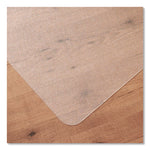 Ecotex Marlon BioPlus Rectangular Polycarbonate Chair Mat for Hard Floors, Rectangular, 46" w x 60" l, Clear