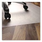 Ecotex Marlon BioPlus Rectangular Polycarbonate Chair Mat for Hard Floors, Rectangular, 46" w x 60" l, Clear