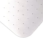 Ecotex Marlon BioPlus Rectangular Polycarbonate Chair Mat for Low/Medium Pile Carpets, Rectangular, 35" w  x 47" l, Clear