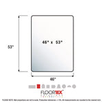 Cleartex Megamat Heavy-Duty Polycarbonate Mat For Hard Floor/all Carpet, 46 X 53, Clear