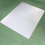 Cleartex Polypropylene Foldable Chair Mat for Carpets, 35" w x 46" l, Translucent