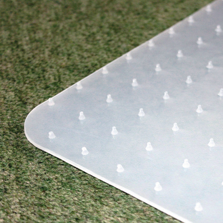 Cleartex Polypropylene Foldable Chair Mat for Carpets, 35" w x 46" l, Translucent