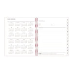 Joselyn Weekly/Monthly Planner, Floral Artwork, 11 x 8.5, Pink/Peach/Black Cover, 12-Month (Jan to Dec): 2025