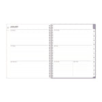 Laila Create-Your-Own Cover Weekly/Monthly Planner, Wildflower Artwork, 11 x 8.5, Purple/Blue/Pink, 12-Month (Jan-Dec): 2025