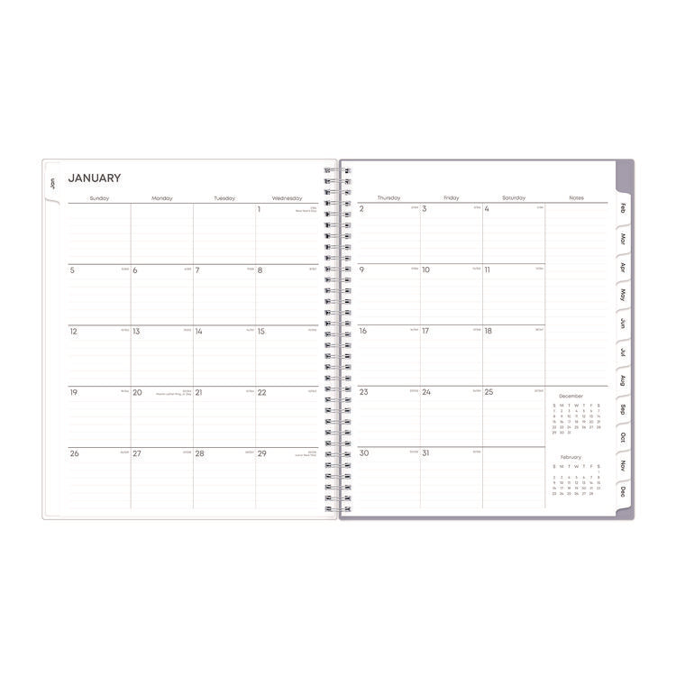Laila Create-Your-Own Cover Weekly/Monthly Planner, Wildflower Artwork, 11 x 8.5, Purple/Blue/Pink, 12-Month (Jan-Dec): 2025