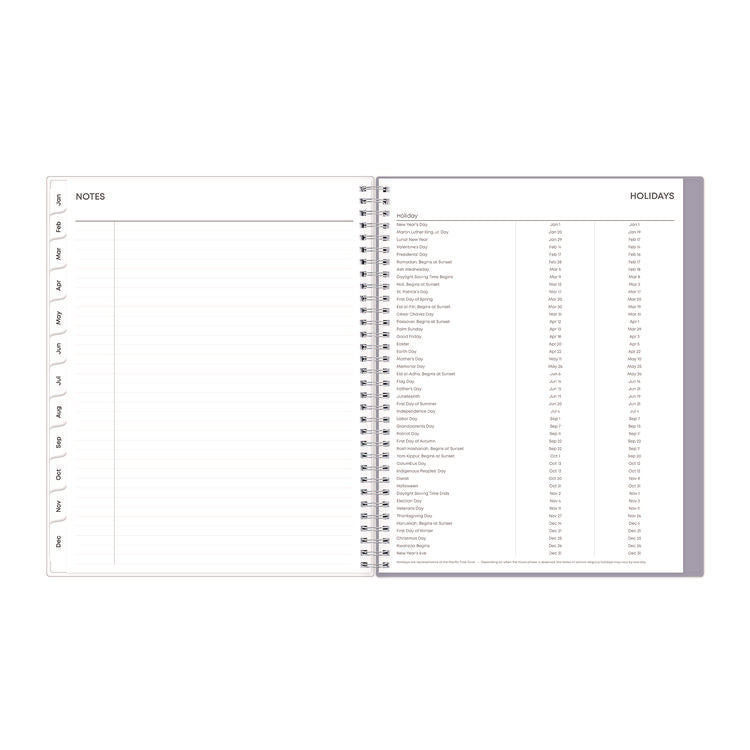 Laila Create-Your-Own Cover Weekly/Monthly Planner, Wildflower Artwork, 11 x 8.5, Purple/Blue/Pink, 12-Month (Jan-Dec): 2025