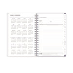 Laila Create-Your-Own Cover Weekly/Monthly Planner, Wildflower Artwork, 8 x 5, Purple/Blue/Pink, 12-Month (Jan to Dec): 2025