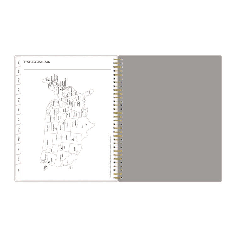 Sophie Frosted Weekly/Monthly Planner, Floral Artwork, 11 x 8.5, Multicolor Cover, 12-Month (Jan to Dec): 2025