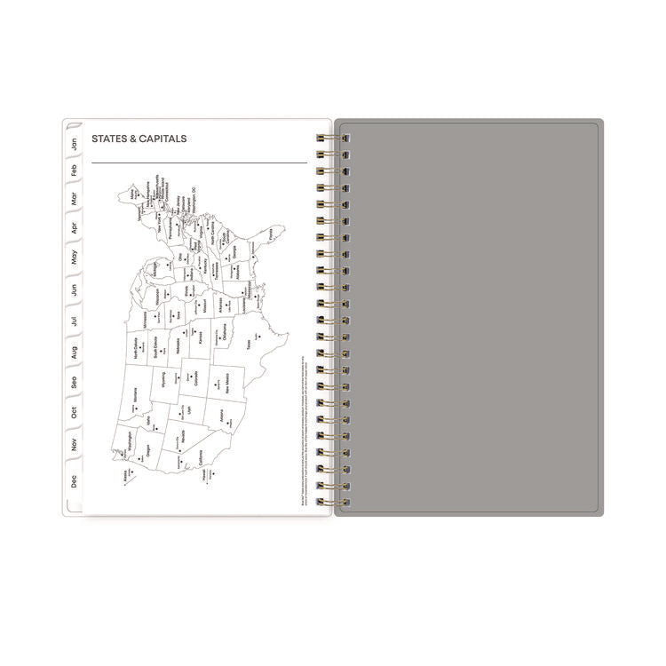 Sophie Frosted Weekly/Monthly Planner, Floral Artwork, 8 x 5, Multicolor Cover, 12-Month (Jan to Dec): 2025