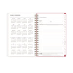 Fly By Frosted Weekly/Monthly Planner, Butterflies Artwork, 8 x 5, Blush/Pink Cover, 12-Month (Jan to Dec): 2025