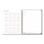 Ashlyn Weekly/Monthly Planner, Floral Artwork, 11 x 8.5, Navy/Multicolor Cover, 12-Month (Jan to Dec): 2025