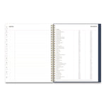 Ashlyn Weekly/Monthly Planner, Floral Artwork, 11 x 8.5, Navy/Multicolor Cover, 12-Month (Jan to Dec): 2025