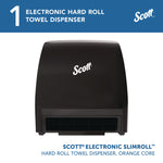 Slimroll Electronic Towel Dispenser, 12.35 x 7.25 x 11.8, Black