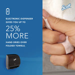Slimroll Electronic Towel Dispenser, 12.35 x 7.25 x 11.8, Black