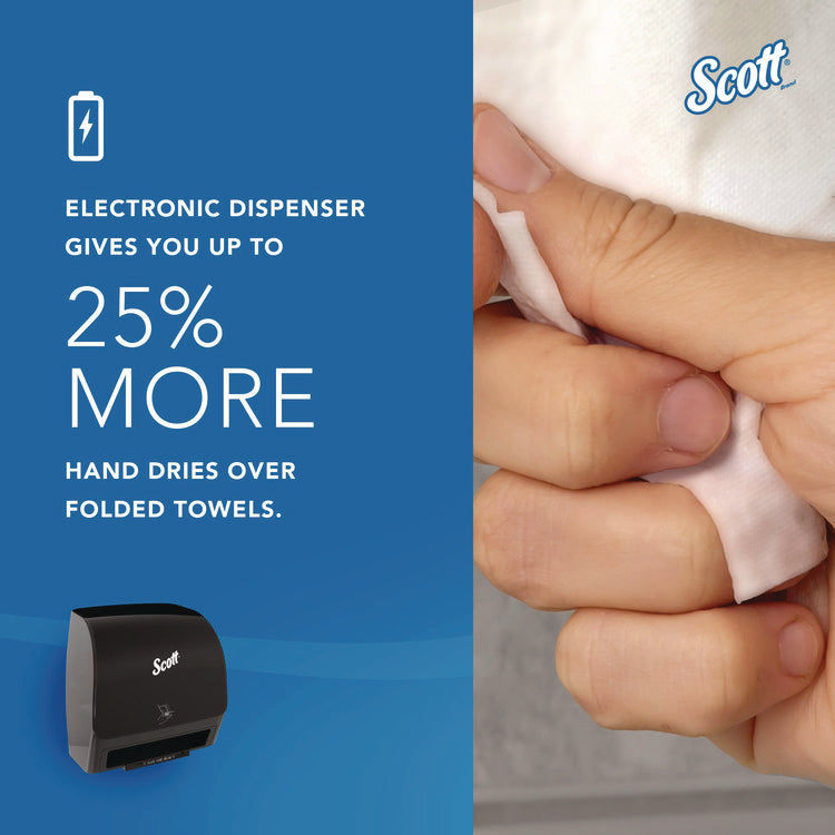 Slimroll Electronic Towel Dispenser, 12.35 x 7.25 x 11.8, Black