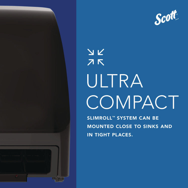 Slimroll Electronic Towel Dispenser, 12.35 x 7.25 x 11.8, Black