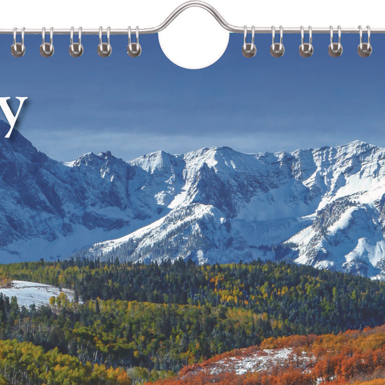 Scenic Monthly Wall Calendar, Landscape Photography, 12 x 17, White/Multicolor Sheets, 12-Month (Jan to Dec): 2025