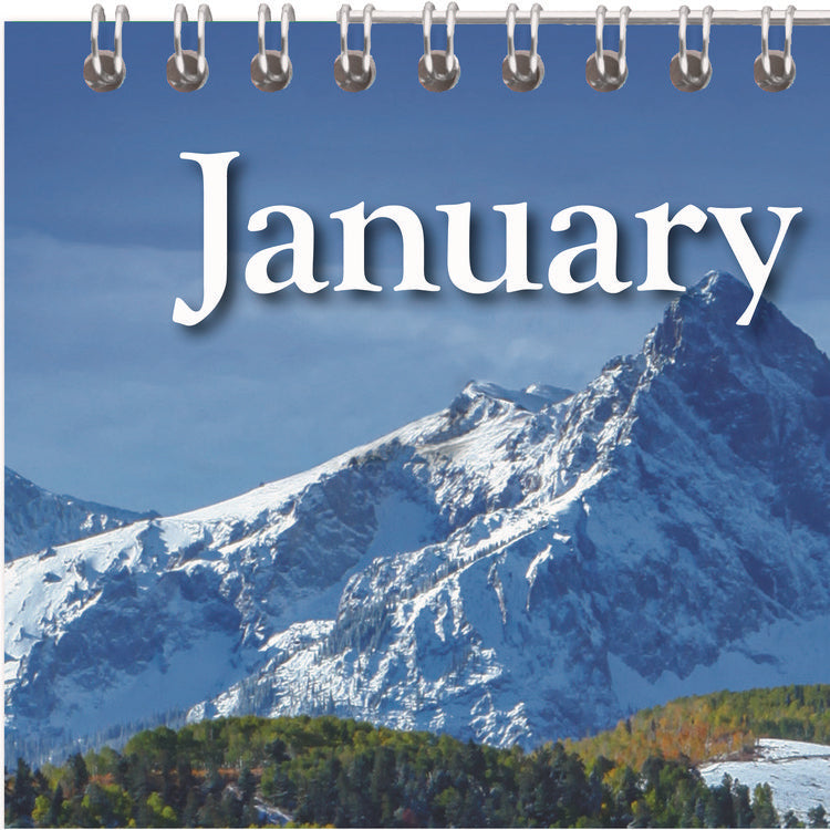 Scenic Monthly Wall Calendar, Landscape Photography, 12 x 17, White/Multicolor Sheets, 12-Month (Jan to Dec): 2025