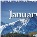 Scenic Monthly Wall Calendar, Landscape Photography, 15.5 x 22.75, White/Multicolor Sheets, 12-Month (Jan-Dec): 2025