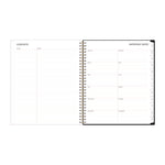Nevaeh Monthly Planner, Floral Artwork, 10 x 8, Black/Multicolor Cover, 12-Month (Jan to Dec): 2025