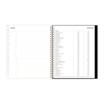 Nevaeh Monthly Planner, Floral Artwork, 10 x 8, Black/Multicolor Cover, 12-Month (Jan to Dec): 2025