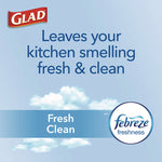 ForceFlex Kitchen Drawstring Trash Bags, 13 gal, Gain Fresh Clean Scent, 24 x 27.38, White, 80/Box