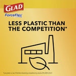 ForceFlex Kitchen Drawstring Trash Bags, 13 gal, Gain Original Scent, 24" x 27.38", White, 80 Bags/Box, 3 Boxes/Carton