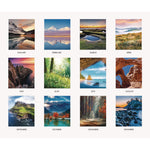 Earthscapes Scenic Desk Pad Calendar, Scenic Photos, 18.5 x 13, White Sheets, Black Binding/Corners,12-Month (Jan-Dec): 2025
