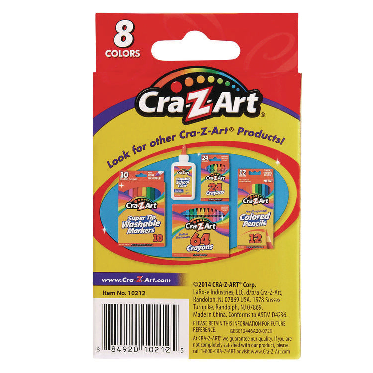Crayons, 8 Assorted Colors, 8/pack