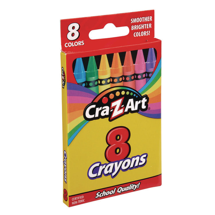 Crayons, 8 Assorted Colors, 8/pack