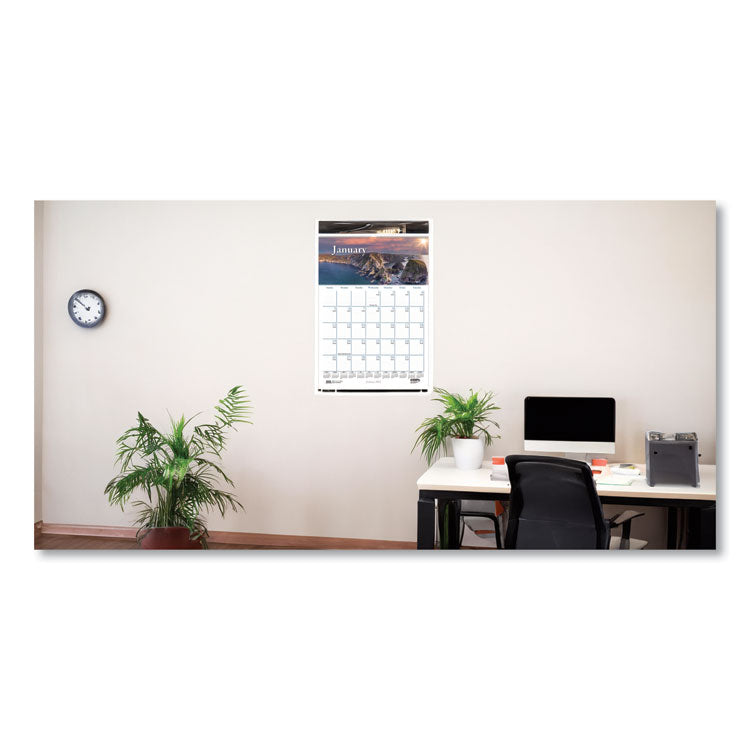 Earthscapes Recycled Monthly Wall Calendar, Scenic Beauty Photography, 12 x 16.5, White Sheets, 12-Month (Jan-Dec): 2025