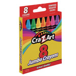 Jumbo Crayons, 8 Assorted Colors, 8/pack