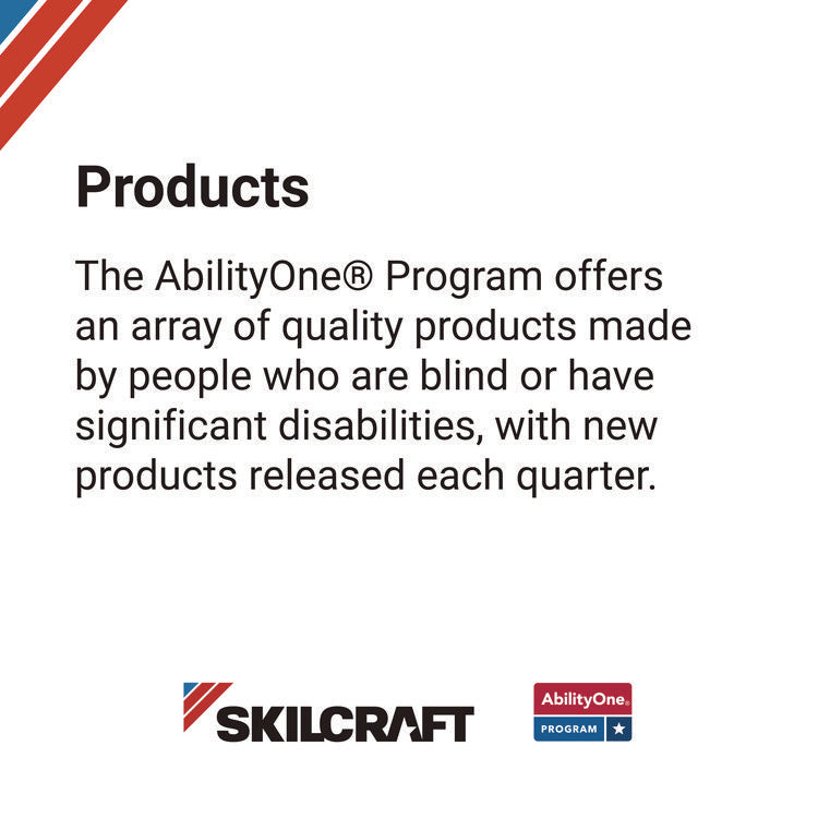 7220002246486, SKILCRAFT Rubberized Link Mat, 24 x 50, Black