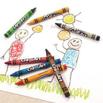 Washable Jumbo Crayons, 16 Assorted Colors, 16/pack