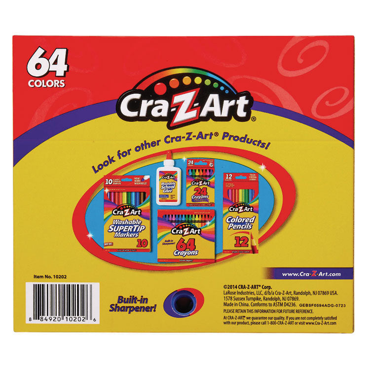 Crayons, 64 Assorted Colors, 64/pack