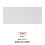 Open-Side Business Envelope, #9, Square Flap, Gummed Closure, 3.88 x 8.88, White, 500/Box