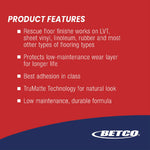 Rescue TruMatte Floor Finish, 1 gal Bottle, 4/Carton