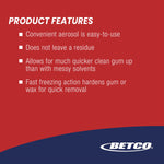 FiberPRO Gum Remover, 6.5 oz Aerosol Can, 12/Carton