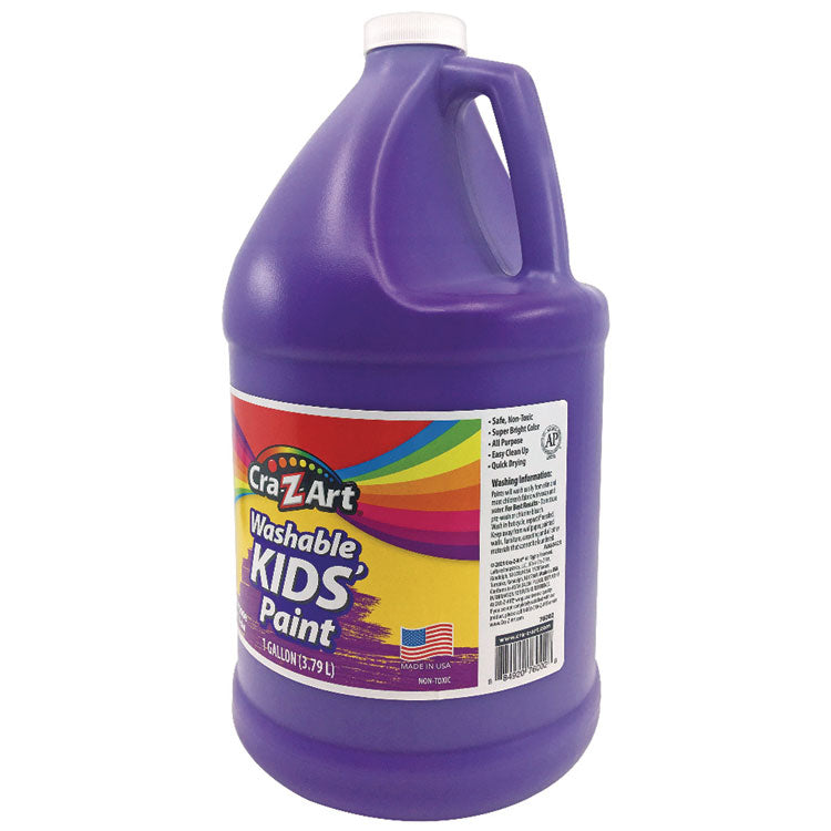 Washable Kids Paint, Purple, 1 Gal Bottle