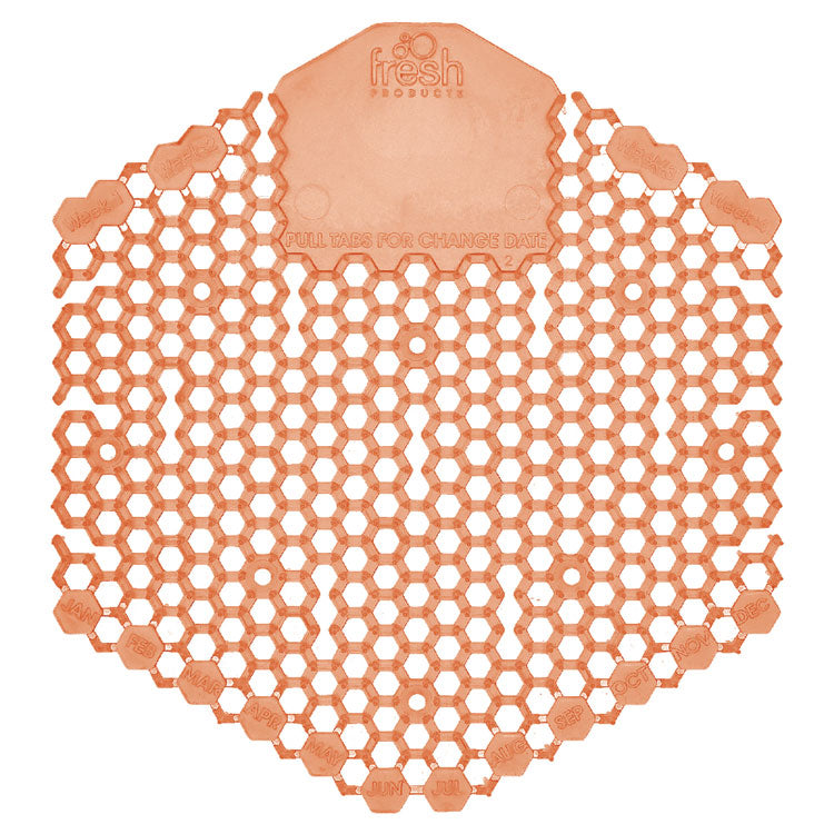 Wave 3d Urinal Deodorizer Screen, Mango Scent, Orange, 10/box