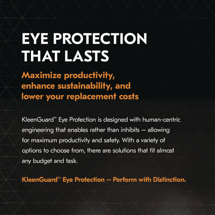 V20 Visio Safety Glasses, Silver Polycarbonate Frame, Clear Polycarbonate Lens, 12/Carton