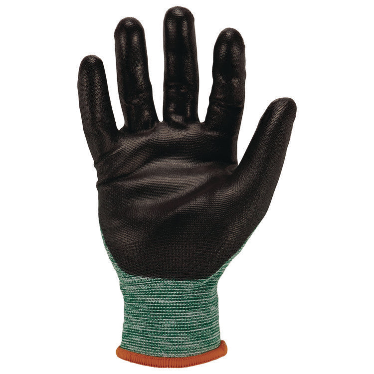 ProFlex 7002-ECO Recycled PU Coated Gloves, EN388: 3131, 8" Long, Large, Green, Pair