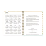Day Designer Secret Garden Mint Frosted Weekly/Monthly Planner, Floral Artwork, 11 x 8.5, 12-Month (Jan to Dec): 2025